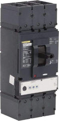 Square D - 600 Amp, 600 VAC, 3 Pole, Panel Mount Molded Case Circuit Breaker - Electronic Trip, Multiple Breaking Capacity Ratings, 2 AWG - Eagle Tool & Supply
