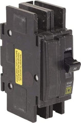 Square D - 30 Amp, 120/240 VAC, 2 Pole, DIN Rail Mounted, Flush Mount, Surface Mount Miniature Circuit Breaker - Thermal Magnetic Trip, 10 kA at 120/240 VAC Breaking Capacity, 14-2 (Aluminum), 14-2 (Copper) AWG, 74mm Deep x 103mm High x 19mm Wide - Eagle Tool & Supply