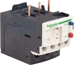 Schneider Electric - 3 Pole, NEMA Size 00-1, 0.4 to 0.63 Amp, 690 VAC, Thermal NEMA Overload Relay - Trip Class 20, For Use with LC1D09, LC1D12, LC1D18, LC1D25, LC1D32 and LC1D38 - Eagle Tool & Supply