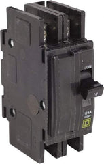 Square D - 10 Amp, 240 VAC, 2 Pole, Panel Mount Miniature Circuit Breaker - 14-2 AWG - Eagle Tool & Supply