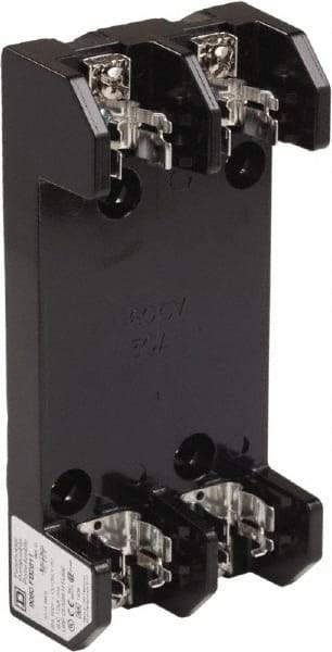 Square D - 2 Pole, 600 Volt, 30 Amp, Surface Mount Fuse Holder - Compatible with H Class Fuse - Eagle Tool & Supply