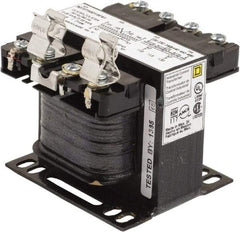 Square D - 50 VA, Top Mount Fuse Block Control Transformer - 50/60 Hz, 3.09 Inch Deep x 2.58 Inch High - Eagle Tool & Supply