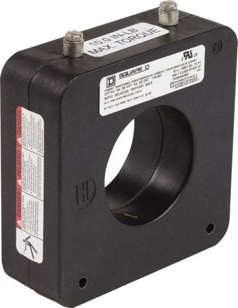 Square D - 800 Amp AC Input, 5 Amp AC Output, Panel Meter Donut Current Transformer - Screw Terminal - Eagle Tool & Supply