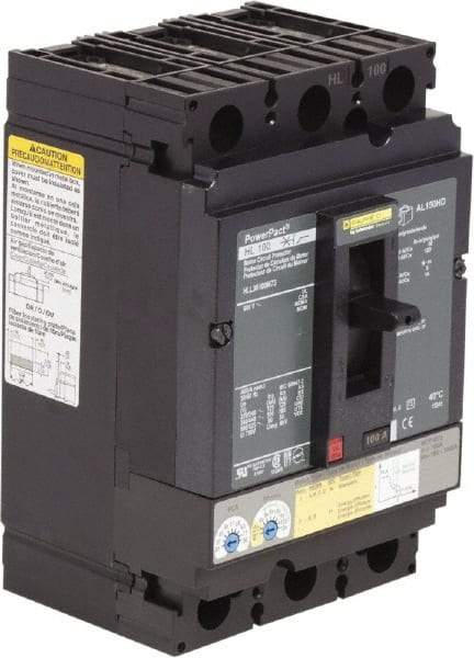 Square D - 100 Amp, 600 V, 3 Pole, Panel Mount Circuit Breaker - Electronic Trip, Multiple Breaking Capacity Ratings - Eagle Tool & Supply