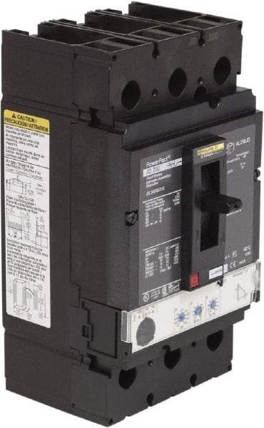 Square D - 250 Amp, 600 VAC, 3 Pole, Panel Mount Molded Case Circuit Breaker - Electronic Trip, Multiple Breaking Capacity Ratings, 3/0 AWG - Eagle Tool & Supply