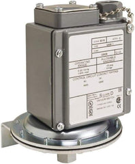 Square D - 4, 13 and 4X NEMA Rated, DPDT, 1 to 40 psi, Vacuum Switch Pressure and Level Switch - Adjustable Pressure, 120 VAC, 125 VDC, 240 VAC, 250 VDC, Screw Terminal - Eagle Tool & Supply