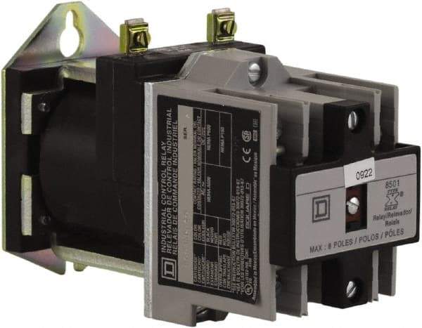 Square D - 4NO, 600 VAC Control Relay - Panel Mount - Eagle Tool & Supply