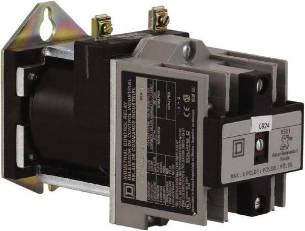 Square D - 2NO, 600 VAC Control Relay - Panel Mount - Eagle Tool & Supply