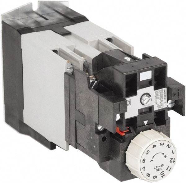 Square D - Time Delay Relay - 5 & 10 Contact Amp, 110 VAC at 50 Hz & 120 VAC at 60 Hz - Eagle Tool & Supply