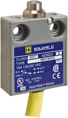 Square D - SPDT, NC/NO, Prewired Terminal, Plunger Actuator, General Purpose Limit Switch - 1, 2, 4, 6, 6P NEMA Rating, IP67 IPR Rating, 80 Ounce Operating Force - Eagle Tool & Supply