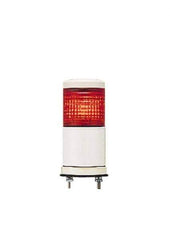 Schneider Electric - Red LED Flashing & Steady Stackable Tower Light with Buzzer - 70 to 85 dB, Base Mount, IP54, 24V, 14 to 122°F - Eagle Tool & Supply