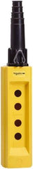 Square D - 4 Hole, Glass Reinforced Polyester Pushbutton Switch Enclosure - Eagle Tool & Supply