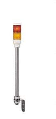 Schneider Electric - LED Lamp, Orange, Red, Steady, Preassembled Stackable Tower Light Module Unit - 24 VAC/VDC, 50 Milliamp, IP23, IP54 Ingress Rating, Pipe Mount - Eagle Tool & Supply