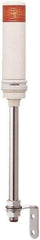 Schneider Electric - Red LED Flashing & Steady Stackable Tower Light with Buzzer - 70 to 85 dB, Pipe Mount, IP23, IP54, 24V, 14 to 122°F - Eagle Tool & Supply