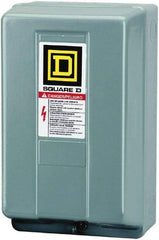 Square D - 1 NEMA Rated, 2 Pole, Mechanically Held Lighting Contactor - 30 A (Tungsten), 110 VAC at 50 Hz, 120 VAC at 60 Hz - Eagle Tool & Supply