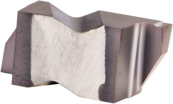 Kennametal - 3072NG K Grade KCU10, 1.83mm Cutting Width Carbide Grooving Insert - 2.39mm Max Depth of Cut, Right Hand, 0.19mm Corner Radius, AlTiN Finish - Eagle Tool & Supply