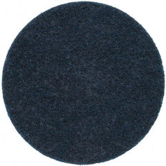 Merit Abrasives - 4" Disc Diam, 150 Grit, Aluminum Oxide Quick Change Disc - Type R Attaching System, Nonwoven, Blue, Very Fine Grade, 15,000 RPM - Eagle Tool & Supply