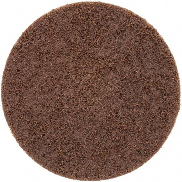 Norton - 4" Disc Diam, 80 Grit, Aluminum Oxide Quick Change Disc - Type S Attaching System, Nonwoven, Brown, Coarse Grade, 15,000 RPM - Eagle Tool & Supply