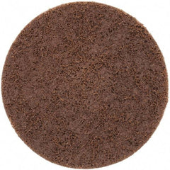 Norton - 4" Disc Diam, 80 Grit, Aluminum Oxide Quick Change Disc - Type S Attaching System, Nonwoven, Brown, Coarse Grade, 15,000 RPM - Eagle Tool & Supply