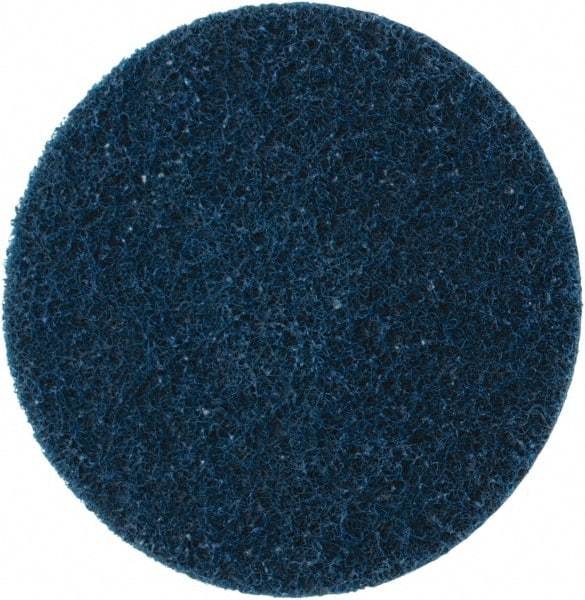 Norton - 4" Disc Diam, 150 Grit, Aluminum Oxide Quick Change Disc - Type R Attaching System, Nonwoven, Blue, Very Fine Grade, 15,000 RPM - Eagle Tool & Supply