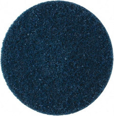 Norton - 4" Disc Diam, 150 Grit, Aluminum Oxide Quick Change Disc - Type R Attaching System, Nonwoven, Blue, Very Fine Grade, 15,000 RPM - Eagle Tool & Supply