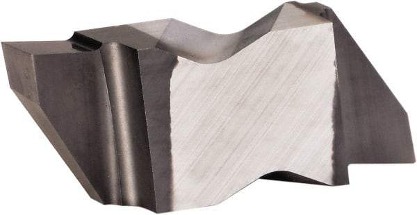 Kennametal - 3088NGP Grade KCU10, 2.24mm Cutting Width Carbide Grooving Insert - 2.39mm Max Depth of Cut, Left Hand, 0.19mm Corner Radius, AlTiN Finish - Eagle Tool & Supply