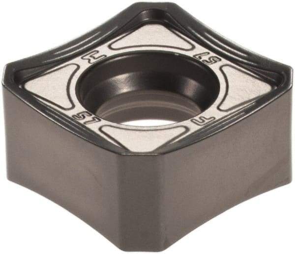 Walter - SNMX1205 F57 Grade WKP35S Carbide Milling Insert - TiCN/Al2O3/TiCN Finish, 0.2189" Thick, 1/2" Inscribed Circle - Eagle Tool & Supply