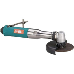 Dynabrade - 4" Wheel Diam, 13,500 RPM, Pneumatic Cutoff & Cutoff-Grinder Tool - Right Angle Handle, 1/4 NPT Inlet - Eagle Tool & Supply