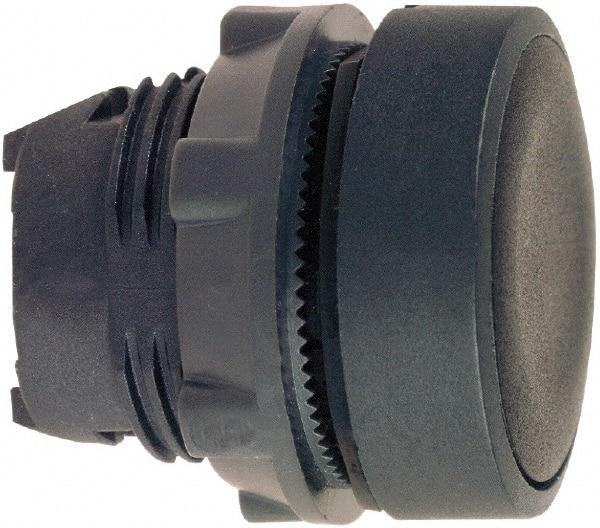 Schneider Electric - 22mm Mount Hole, Flush, Pushbutton Switch Only - Round, Black Pushbutton, Nonilluminated, Momentary (MO) - Eagle Tool & Supply