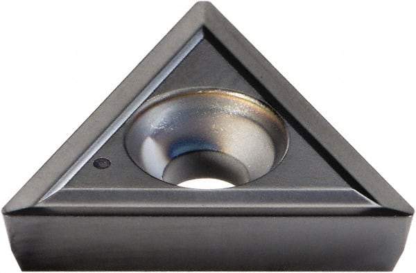 Kennametal - TPGH321 Grade KCU10 Carbide Turning Insert - AlTiN Finish, 60° Triangle, 3/8" Inscr Circle, 1/8" Thick, 1/64" Corner Radius - Eagle Tool & Supply
