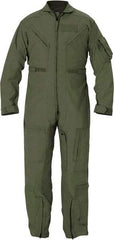 PROPPER - Size 44 Regular, Green, Two Way Zipper, Flame Resistant/Retardant Flight Suit - 44" Chest, Nomex, 6 Pockets, Sewn to Mil Spec FNS/PD 96-17 (MIL-C-83141A), Adjustable Waist Belt with Hook and Loop Closure, Bi-Swing Back - Eagle Tool & Supply