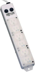 Tripp-Lite - 6 Outlets, 120 VAC15 Amps, 15' Cord, Power Outlet Strip - Keyhole, Tab Mount, 5-15 NEMA Configuration, 13-3/4" Strip - Eagle Tool & Supply