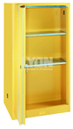 Storage Cabinet - #5461 - 32 x 32 x 65" - 60 Gallon - w/2 shelves, bi-fold self-closing door - Yellow Only - Eagle Tool & Supply