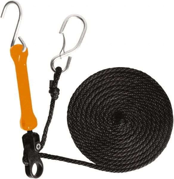 The Perfect Bungee - Light Duty Tie Down with Triangulated Galvanized S Hook - 144" OAL, Safety Orange - Eagle Tool & Supply