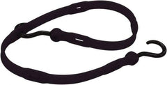 The Perfect Bungee - Adjustable Bungee Strap with Molded Nylon Hook End - 36" OAL, Black - Eagle Tool & Supply