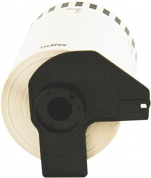 Brother - 5.2" Wide x 100" Long, White Paper Label Tape - For Charts - Eagle Tool & Supply