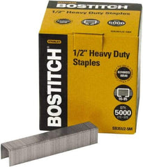 Stanley Bostitch - 1/2" Leg Length, Steel Heavy Duty Stapler Staples - 120 Sheet Capacity, For Use with Bostitchs 00540, B310HDS & 03201 & Most Heavy-Duty Staplers - Eagle Tool & Supply