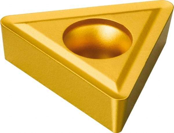 Sandvik Coromant - TCMT130308 54 Grade 235 Carbide Indexable Drill Insert - TiCN/TiN Finish, Triangle, 5/16" Inscribed Circle - Eagle Tool & Supply