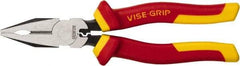 Irwin - 8-1/2" OAL, 11/16" Jaw Width, Side Cutting Pliers - Linesman Pliers - Eagle Tool & Supply
