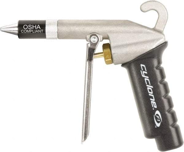 Legacy - 100 Max psi Quiet Safety Nozzle Pistol Grip Blow Gun - 1/4 NPT, 6-1/2" Tube Length - Eagle Tool & Supply