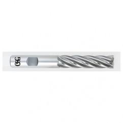 1/2 Dia. x 4 Overall Length 4-Flute Square End HSS-CO SE End Mill-Round Shank-Center Cutting-Uncoated - Eagle Tool & Supply