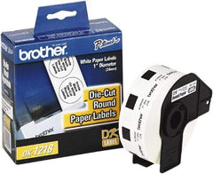 Brother - 15/16" Wide x 1" Long, White Paper Multi-Purpose Label - For Label Maker - Eagle Tool & Supply