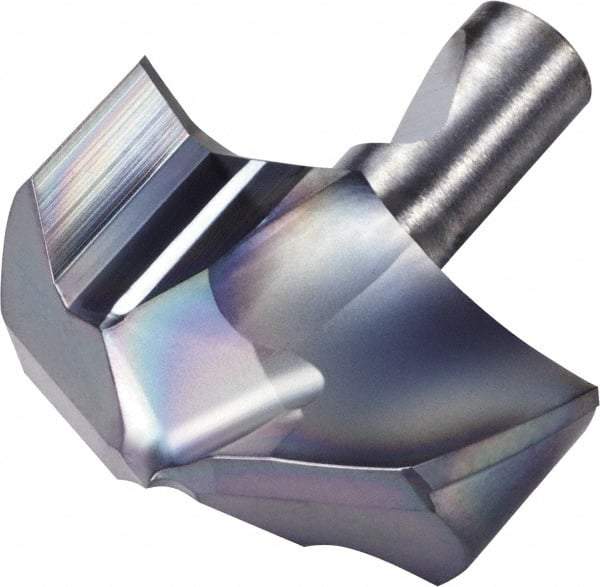 Kyocera - Series DA, 22.23mm Diam Grade PR1535 140° Replaceable Drill Tip - Carbide, Megacoat Finish, 220 Seat Size - Eagle Tool & Supply