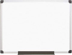 MasterVision - 36" High x 48" Wide Magnetic Dry Erase Board - Porcelain/Steel - Eagle Tool & Supply