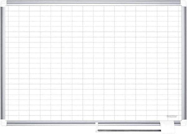 MasterVision - 48" High x 72" Wide Magnetic Dry Erase Calendar - Porcelain/Steel - Eagle Tool & Supply