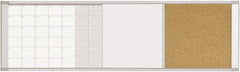 MasterVision - 18" High x 48" Wide Combination, Bulletin/Magnetic Dry Erase - Steel - Eagle Tool & Supply