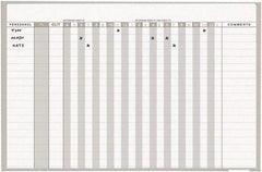 MasterVision - 36" High x 24" Wide Magnetic Dry Erase In/Out - Steel - Eagle Tool & Supply
