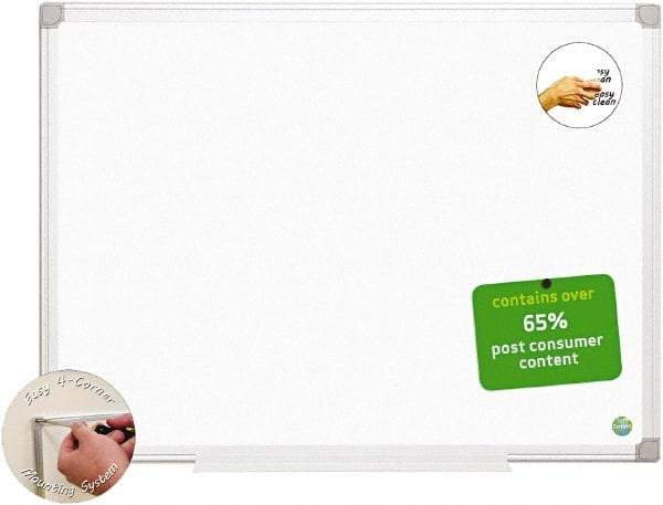 MasterVision - 24" High x 36" Wide Dry Erase - Melamine - Eagle Tool & Supply