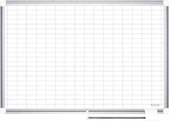 MasterVision - 36" High x 24" Wide Magnetic Dry Erase Calendar - Steel - Eagle Tool & Supply