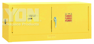 Piggyback Storage Cabinet - #5471 - 43 x 18 x 18" - 12 Gallon - w/2 door manual close - Yellow Only - Eagle Tool & Supply